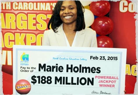 The Story of Powerball Winner Marie Holmes .